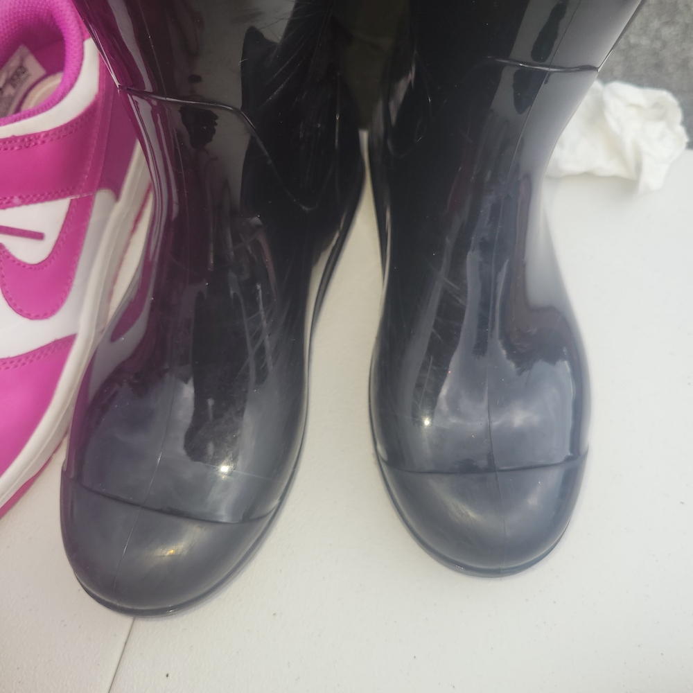 UGG Black Girls Winter Rain Boots